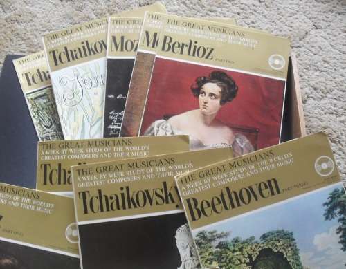 "THE GREAT MUSICIANS" - BOX FOLDER, 15 ISSUES - AS ILLUSTRATED!