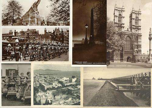 VINTAGE POSTCARDS (25 UNUSED) - BID PER CARD TO TAKE ALL.