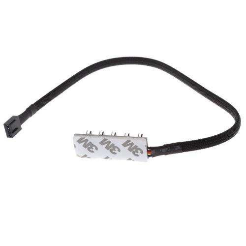 PC fan hub - 5 Way Splitter Sleeved PWM Fan Hub