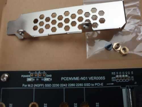 M.2 SSD M Key Nvme PCIe 3.0 X4 Card type Adapter with Low and Full Profile Bracket