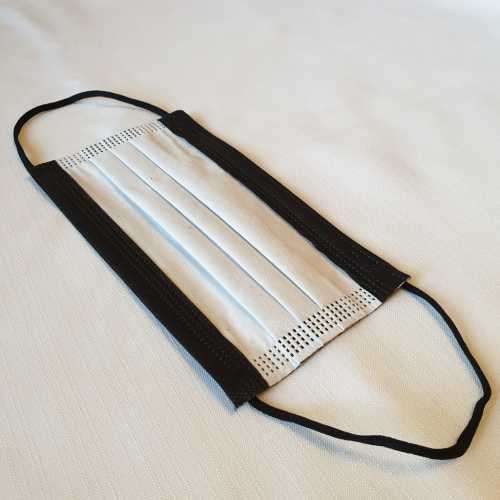 BLACK Adult 3ply disposable masks (50)