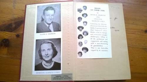 BELLES ON THEIR TOES - Gilbreth and Carey  - 1950 1st ed.  From the authors of Cheaper by the Dozen