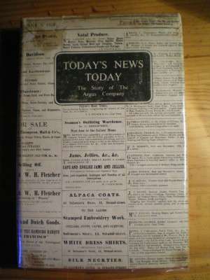 TODAY'S  NEWS TODAY - L. E. NEAME (ED) ERIC ROSENTHAL.  THE STORY OF THE ARGUS COMPANY