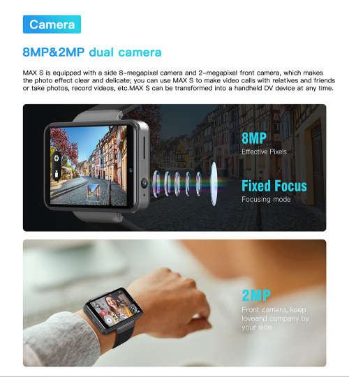 Ticwris Max S 4G Smart Watch Phone Android 7.1 MTK6739 Quad Core 3GB / 32GB