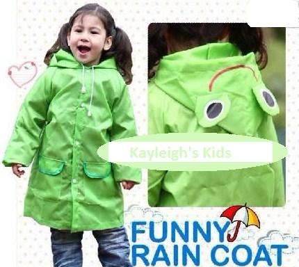 Funny Rain Coat raincoat - Green Frog