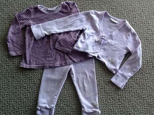 Naartjie girls leggings, long sleeve top and cardi 12-18 months