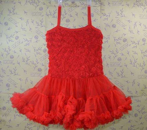 Petti tutu dress - red 5-6 years