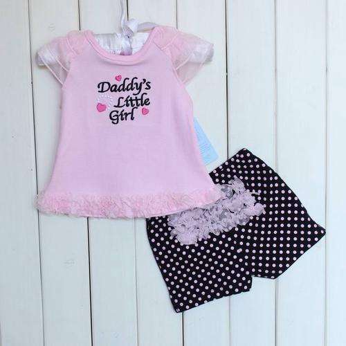 "Daddy's little girl" T-Shirt and Shorts set available 0-3 or 18-24 months
