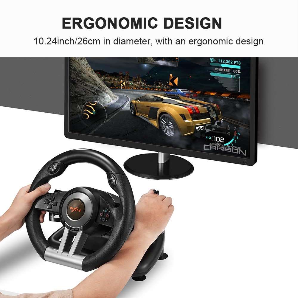 DW PXN V3 Pro Steering Wheel For PC/PS4/PS3/Xbox One/X-Series X&S/Switch