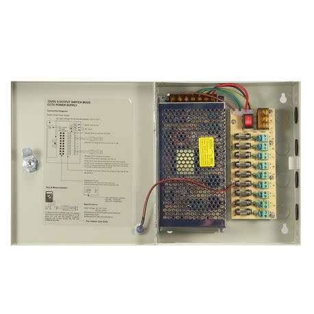 DW 9 Camera 9 Channel 12V Dc Power Supply 10AMP