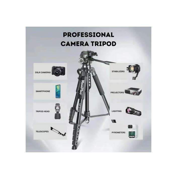 DW NeePho Professional Camera Tripod with Phone Holder 210cm Height - NP-910A