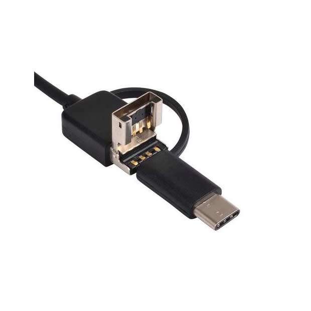 DW 3 in 1 USB, Micro USB & Type C 2MP Endoscope