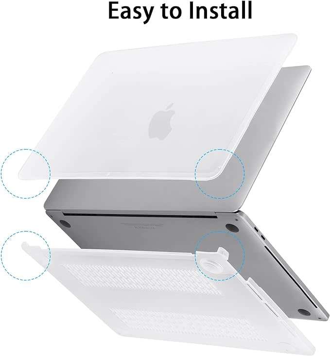 DW HardShell Case For MacBook Pro 13` Clear - A1706/A1708/A1989/A2159/A2251/A2289/A2338