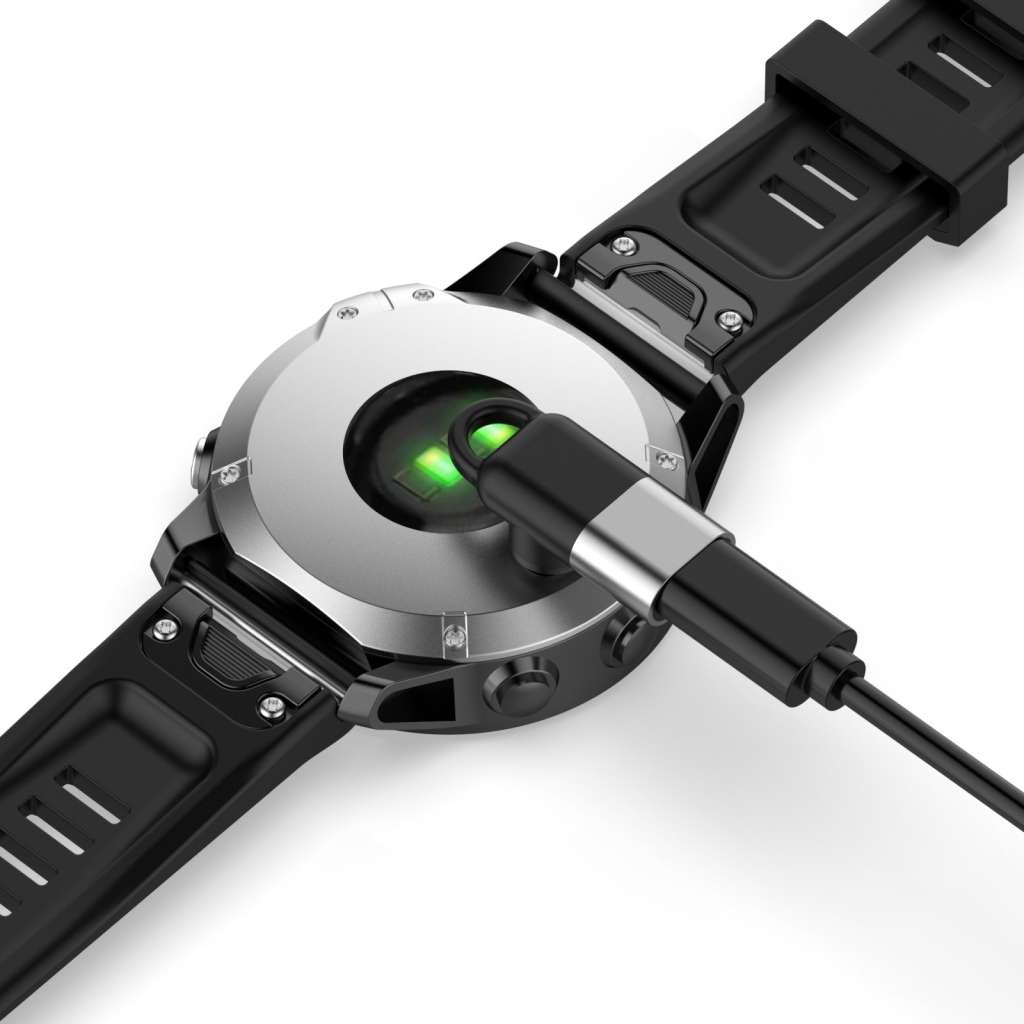 DW Charger Adapter For Garmin Fenix 7/7S/7X/6/6S/6X - USB Type-C Female To Garmin Fenix 7 Male (Silv