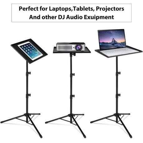 DW Laptop Projector Stand, Heavy Duty Tripod Height Adjustable (28 to 41inch)