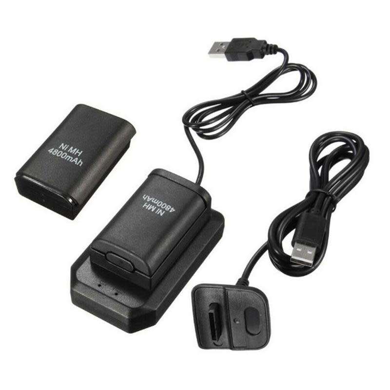 DW 5 in 1 Battery Pack/Kit for Xbox 360 Controllers - Black
