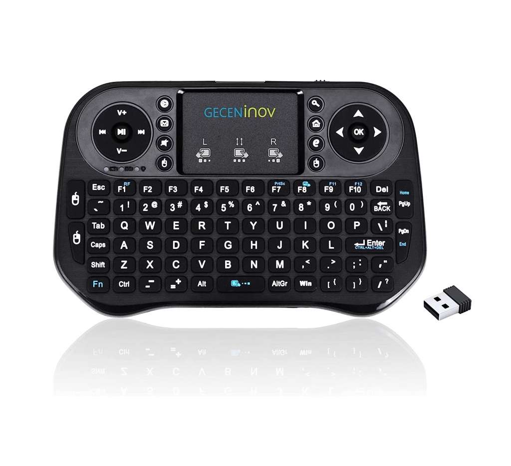 DW I8 Mini 2.4GHz Wireless Dual Mode Bluetooth Rgb Keyboard - 3 Color Backlit
