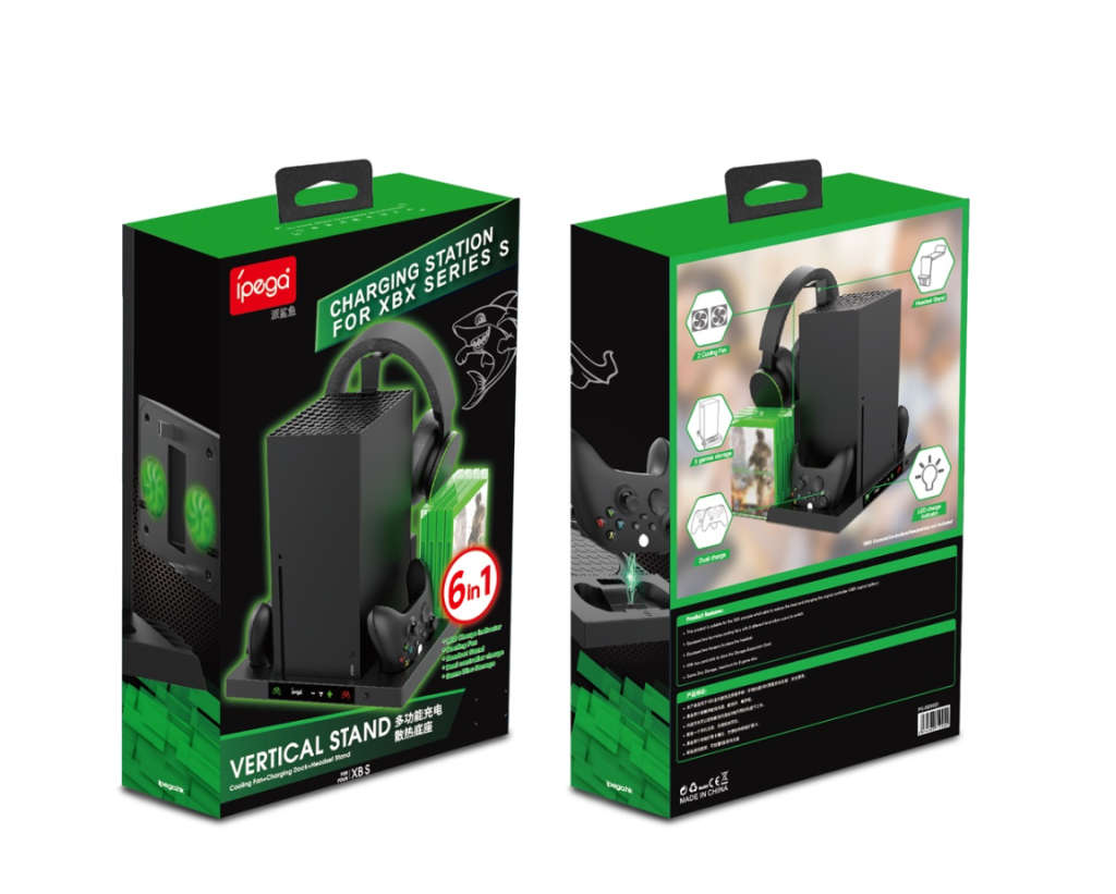 DW IPEGA Multifunction Vertical Stand + Cooling Fan For Xbox X - PG-XBX023