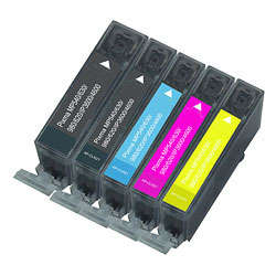Set of 5 Cartridges (PG520/CL521) for Canon printers