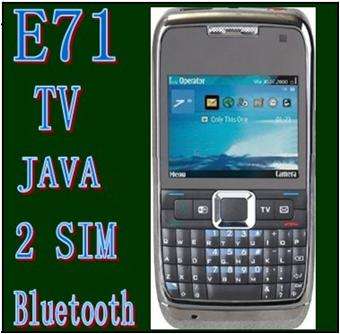 2 Brand New E71 Cellphone, Dual SIM, Quad Band , Bluetooth, TV , Radio, Camera