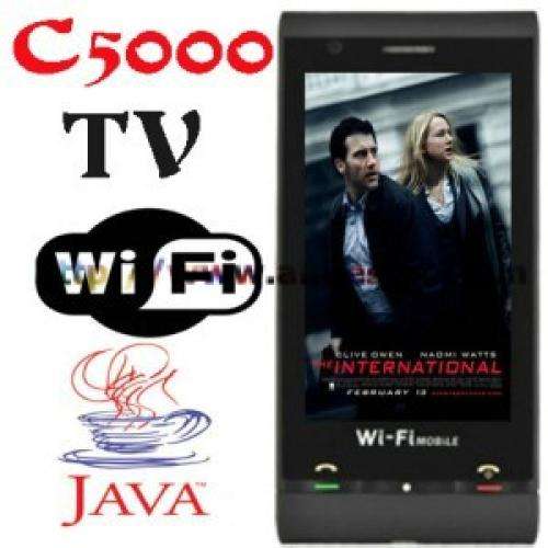 Brand NEW  C5000 phone   3.2 " touch screen , TV , WiFi, 2 SIM Cards, BEST PRICE !!!