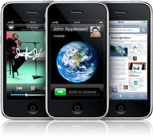 Apple iPhone 3G  8GB phone - capacitive screen - imported