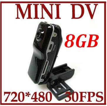 8 GB !!! MINI DV DVR Video Recorder Camcorder MD80 With AC charger