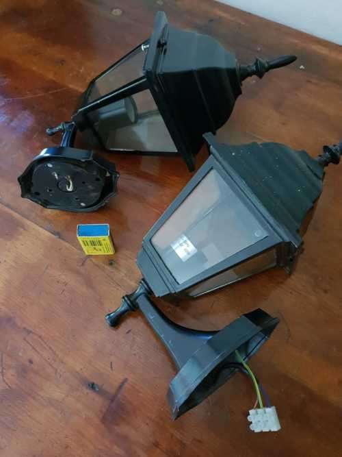 Pair of outside wall lanterns