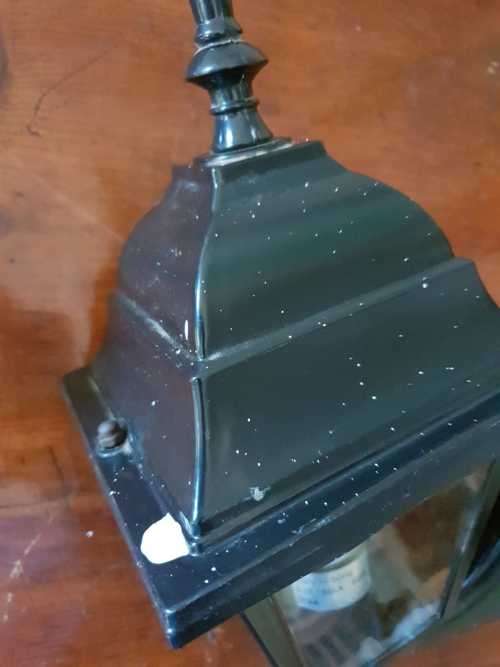 Pair of outside wall lanterns