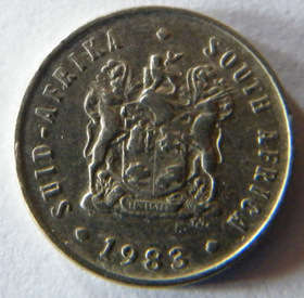 Suid-Afrika / South Africa 5c Coin - 1983