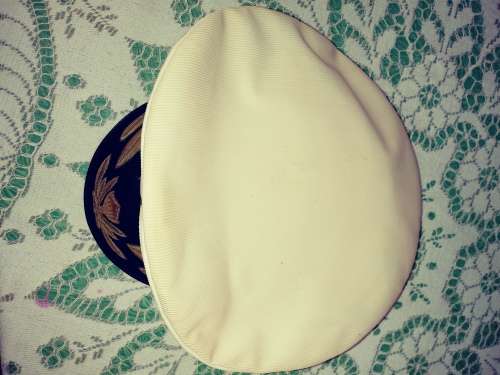 Old S.A Navy Officers cap with Badge