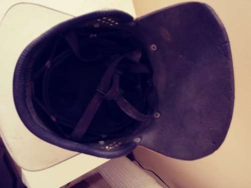 Old S.A.D,F POLICE Riot helmet with screen