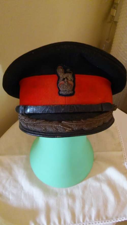 BRITISH BRIGADIER/ COLONEL PEAK CAP
