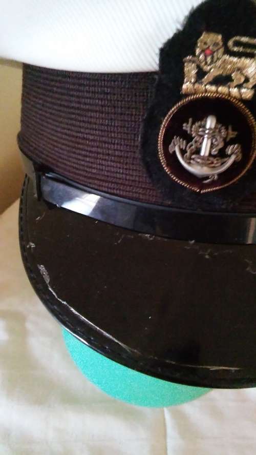 OLD S.A. NAVY CAP  WITH OLD BADGE