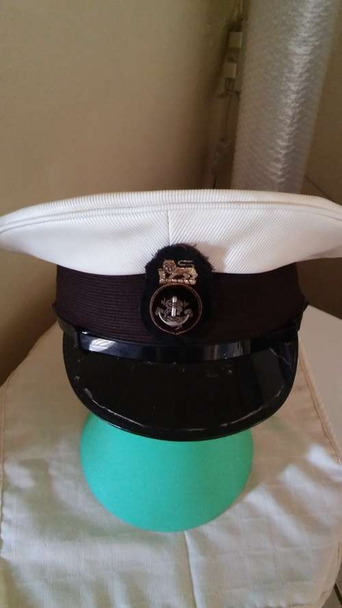 OLD S.A. NAVY CAP  WITH OLD BADGE
