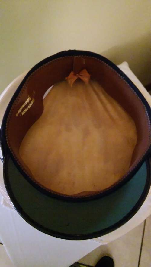 OLD RAILWAY AND HARBOR CAP WITH BULLION WIRE BADGE