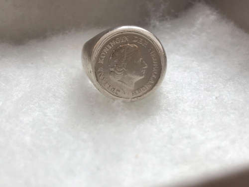 !!! SILVER 925 COIN RING !!!