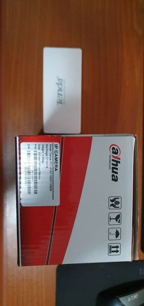 Dahua IPC-HFW1100SP CCTV camera with POE adapter