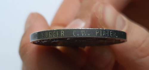 1899-1902 ANGLO BOERE OORLOG MEDALJE AAN BURGER C.W. PIATER