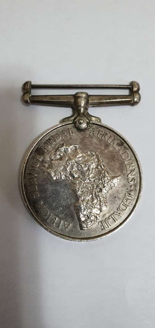 AFRICA SERVICE MEDAL  (A.F. VAN DEN BERG)