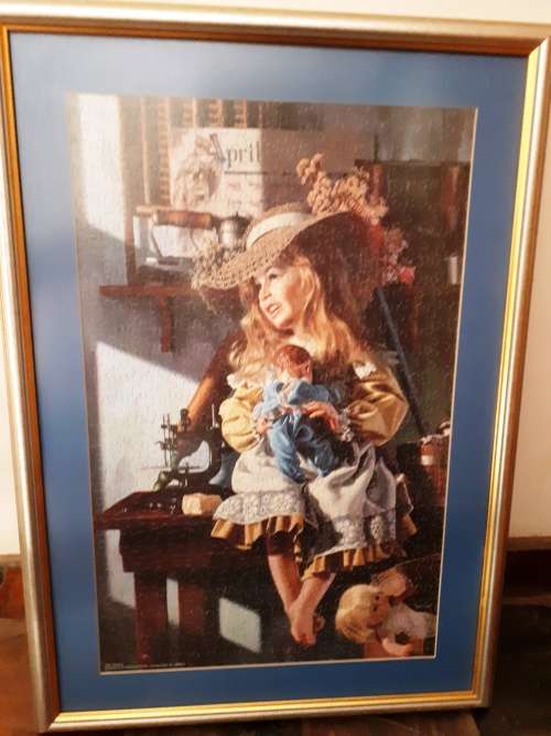 Framed Puzzle Girls room