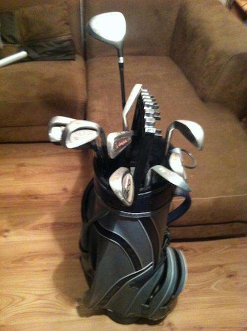 AMAZING 11 PIECE MIXED GOLF CLUB SET!! INCLUDES BAG!! R1 NO RESERVE AUCTION!!