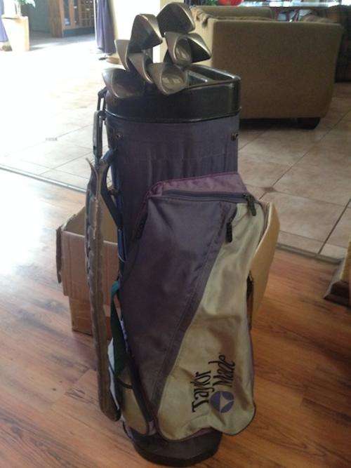 AMAZING 11 TOUR MADE GOLF CLUB SET!!BAG INCLUDED!!R1 NO RESERVE AUCTION!!