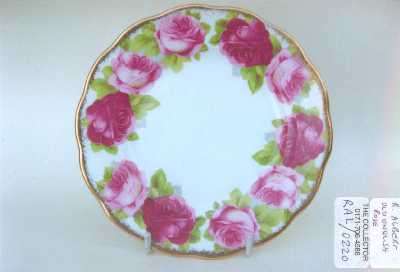 2X LOVELY ROYAL ALBERT OLD ENGLISH ROSE TEA CUP SAUCERS!! R1 NO RESERVE