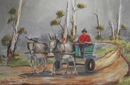 On the road again (800 x 500 mm) oil on canvas