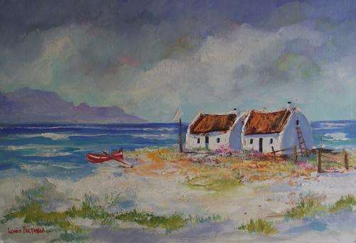 AN ORIGINAL LOUIS PRETORIUS:"BOAT RED" (610mm x 415mm)