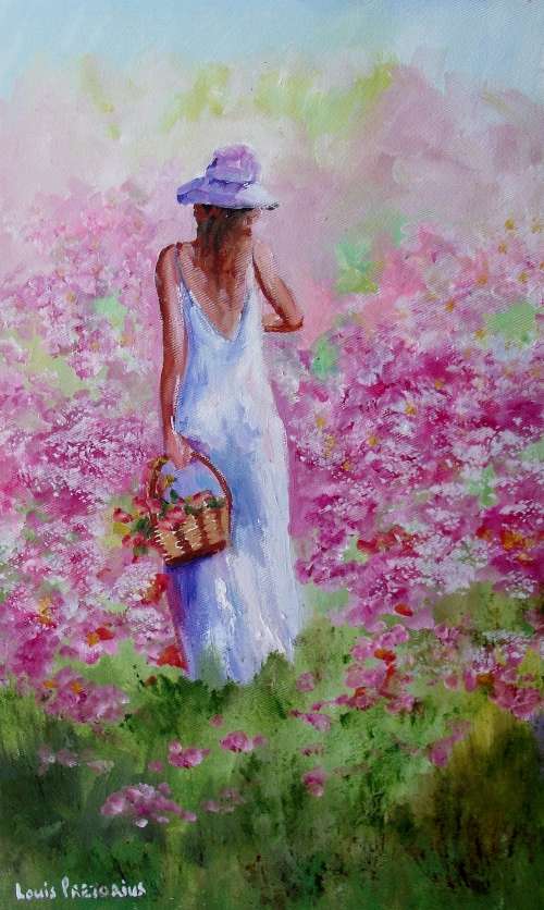 A Host of Flowers (500mm x 300mm x 20mm)