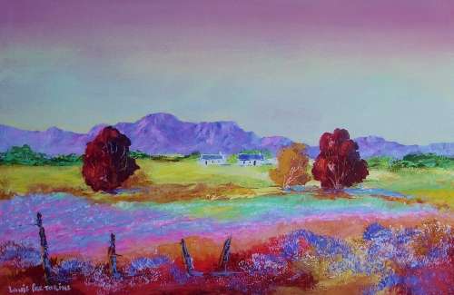 Rustic Trees (oil on stretched canvas: 600mm x 400mm x 20mm)