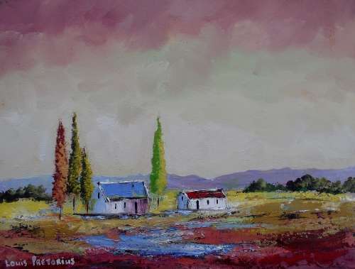 DAM WATER: OIL ON STRETCHED CANVAS: 400mm x 300mm x 20mm