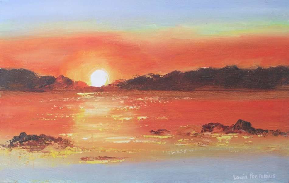 MOUNTAIN SUNSET( 400mm x 250mm)